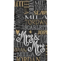 Signature Style Wedding Couple Bath Towels
