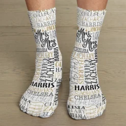 Signature Style Wedding Couple Socks