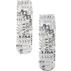 Signature Style Wedding Couple Socks