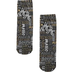Signature Style Wedding Couple Socks
