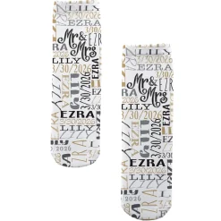 Signature Style Wedding Couple Socks