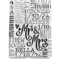 Signature Style Wedding Couple Bath Towels