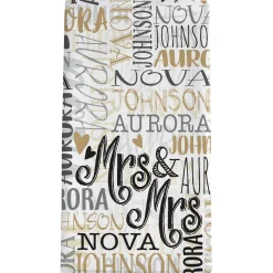 Signature Style Wedding Couple Bath Towels
