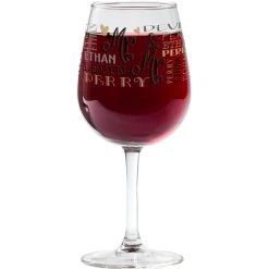 Signature Style Wedding Couple Wine Glasses