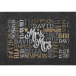 Signature Style Wedding Couple Doormats