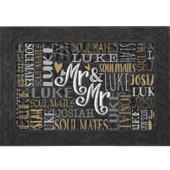 Signature Style Wedding Couple Doormats