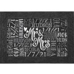 Signature Style Wedding Couple Doormats