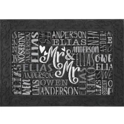 Signature Style Wedding Couple Doormats
