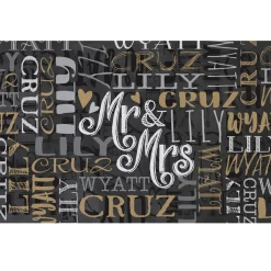 Signature Style Wedding Couple Doormats