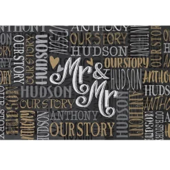 Signature Style Wedding Couple Doormats