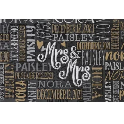 Signature Style Wedding Couple Doormats