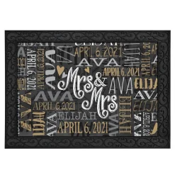 Signature Style Wedding Couple Doormats