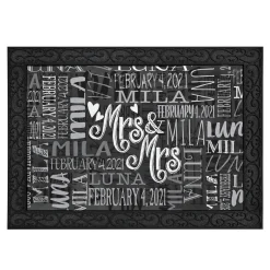 Signature Style Wedding Couple Doormats