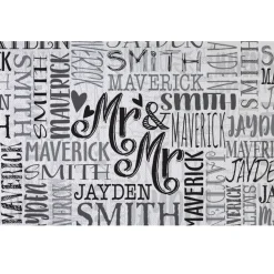 Signature Style Wedding Couple Doormats