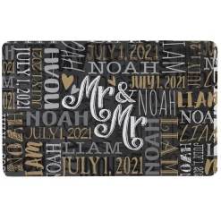 Signature Style Wedding Couple Doormats