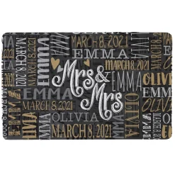 Signature Style Wedding Couple Doormats