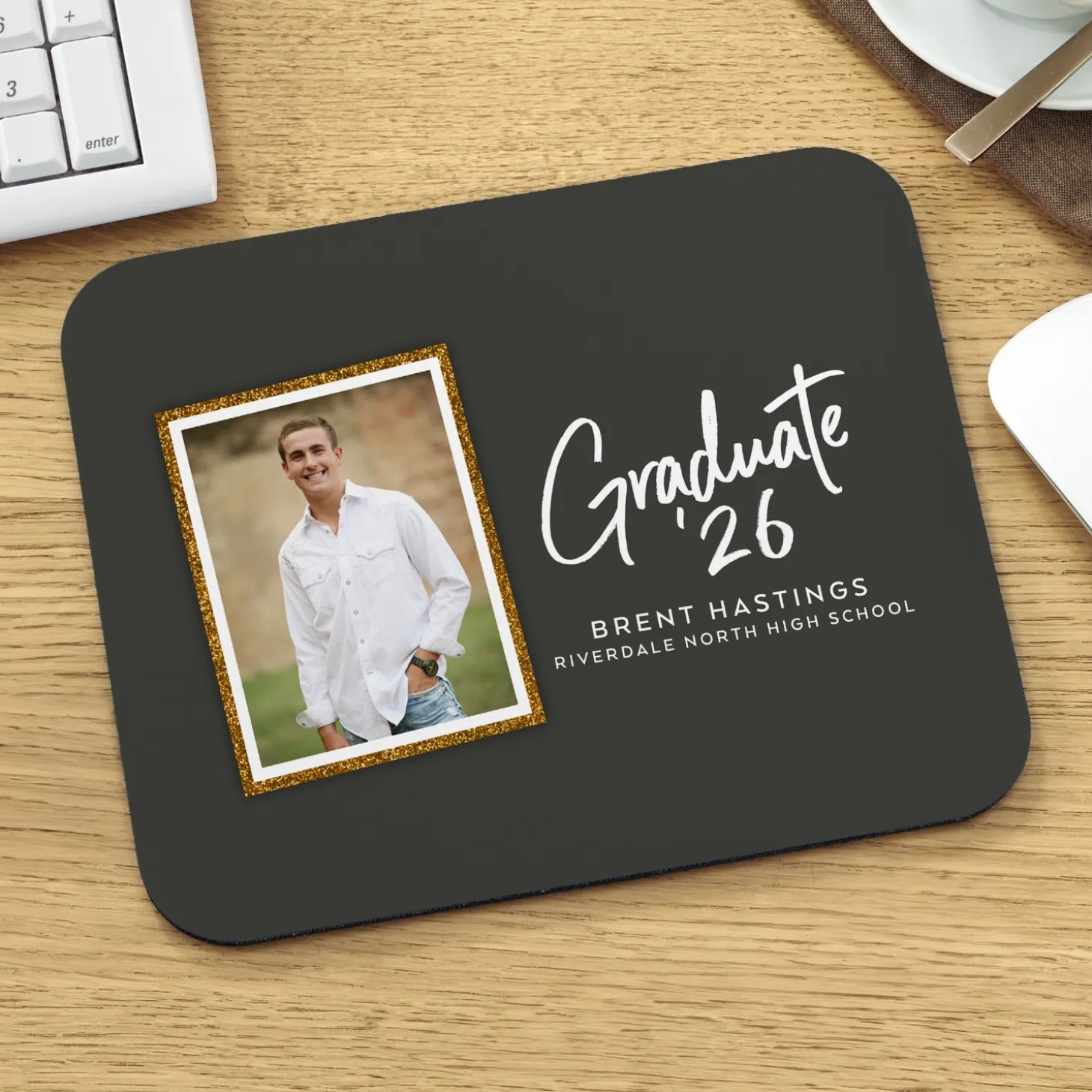 Sign of Success Graduation Photo Mouse Pad