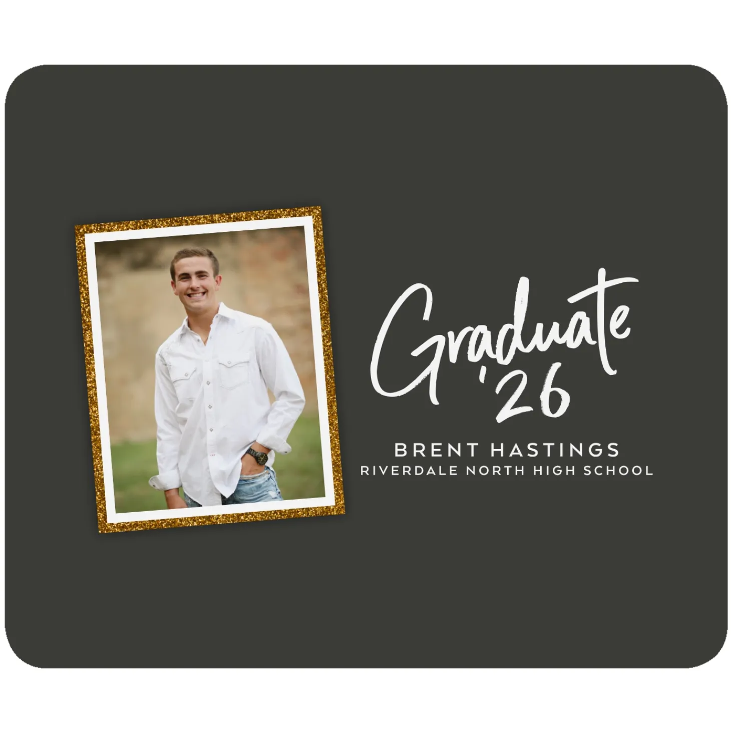 Sign of Success Graduation Photo Mouse Pad