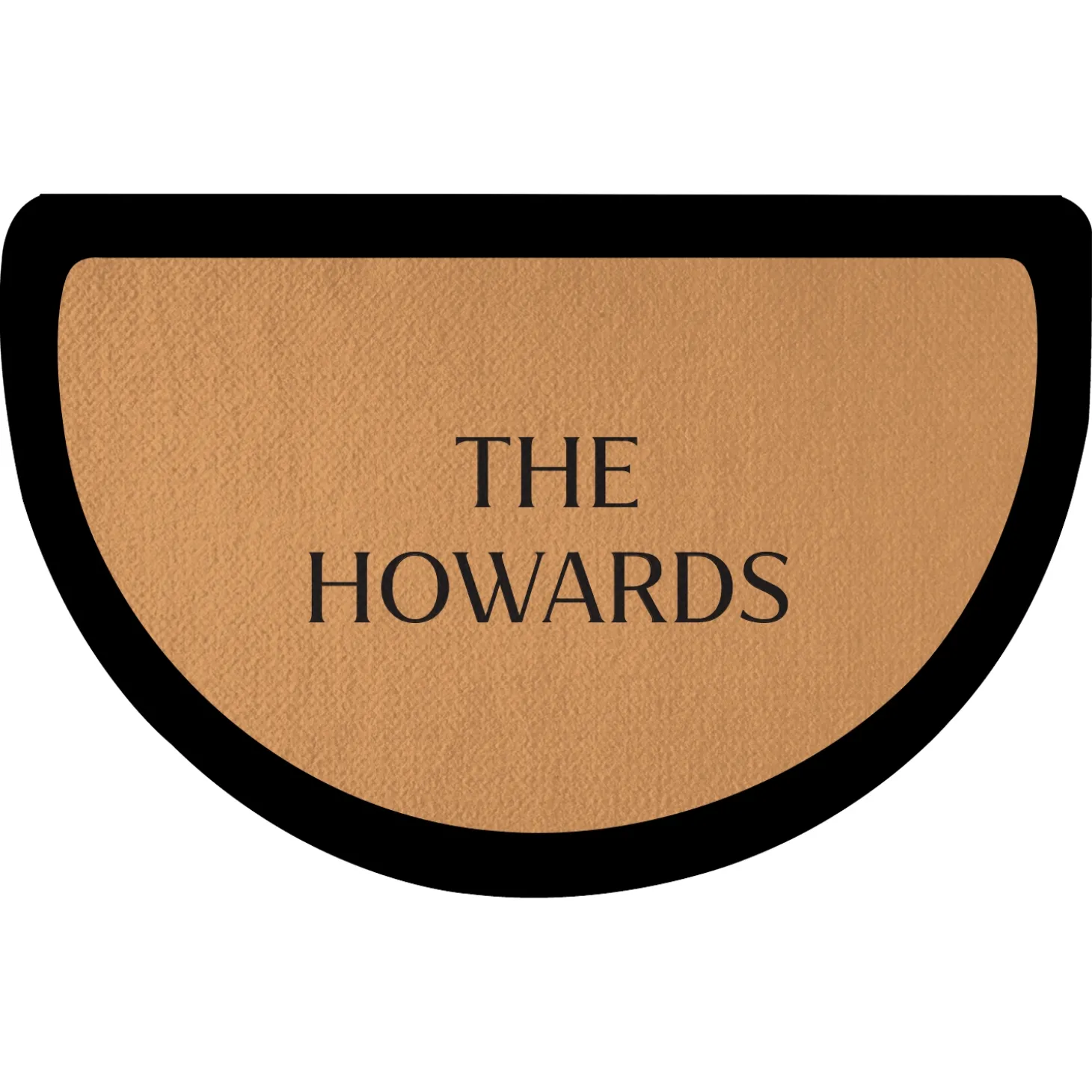 Simple Border Half Round Doormat