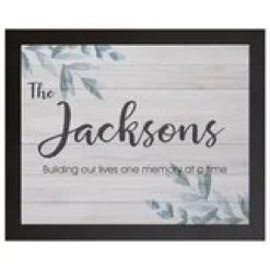 Simple & Elegant Family Name Canvas