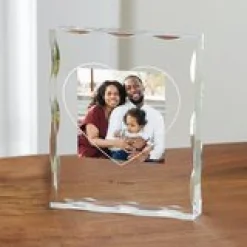 Simple Heart Photo Acrylic Block
