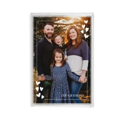 Simple Hearts Photo Glass Block