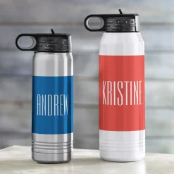 Simple Name Water Bottle