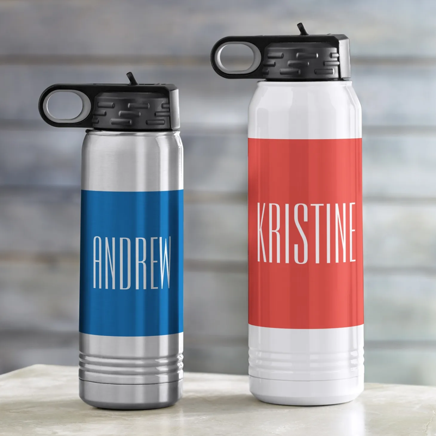 Simple Name Water Bottle