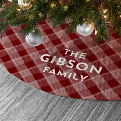 Simply Plaid Quilted Tree Skirt