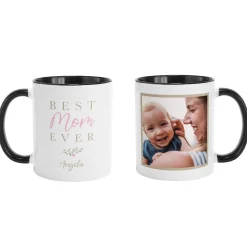 Simply The Best Mom Ever Floral Photo Mug