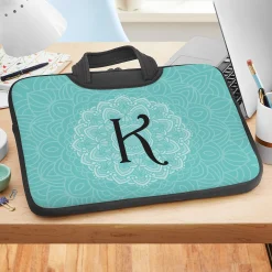 Single Initial Laptop Carrying Bag