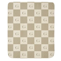 Single Initial Quilted Throw