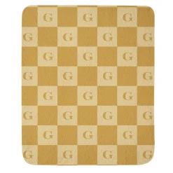 Single Initial Quilted Throw