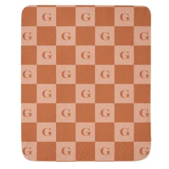 Single Initial Quilted Throw