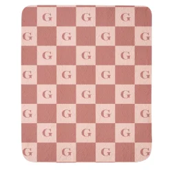 Single Initial Quilted Throw