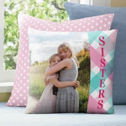 Sister Love Photo Throw Pillow