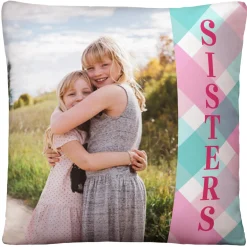 Sister Love Photo Throw Pillow