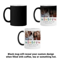 Sisters are Best Friends Photo Color Changing Mug