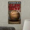 Slam Dunk Metal Sign