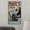 Slap Shot Hockey Metal Sign