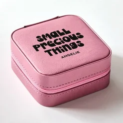 Small Precious Things Travel Jewelry Box .product-info-decoration { display: inline-flex; justify-content: space-between; align-items: center; border-radius: 0.4rem; background-color: #E8E8E8; padding: 0.2rem 0.4rem; font-size: 1.4rem; line-height: 1.6rem; font-weight: var(--font-weight-semibold); letter-spacing: 0.042rem; text-transform: uppercase; --decoration-icon-url: ''; /* will be dynamically set */}.product-info-decoration.badge-icon::before { content: ''; width: 2rem; height: 2rem; background: var(--decoration-icon-url) no-repeat; background-size: 100% 100%; display: block; margin-right: 0.4rem;} Laser Engraved