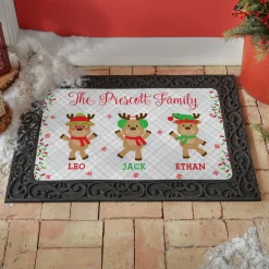 Smart and Sassy Reindeer Doormat