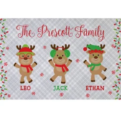 Smart and Sassy Reindeer Doormat