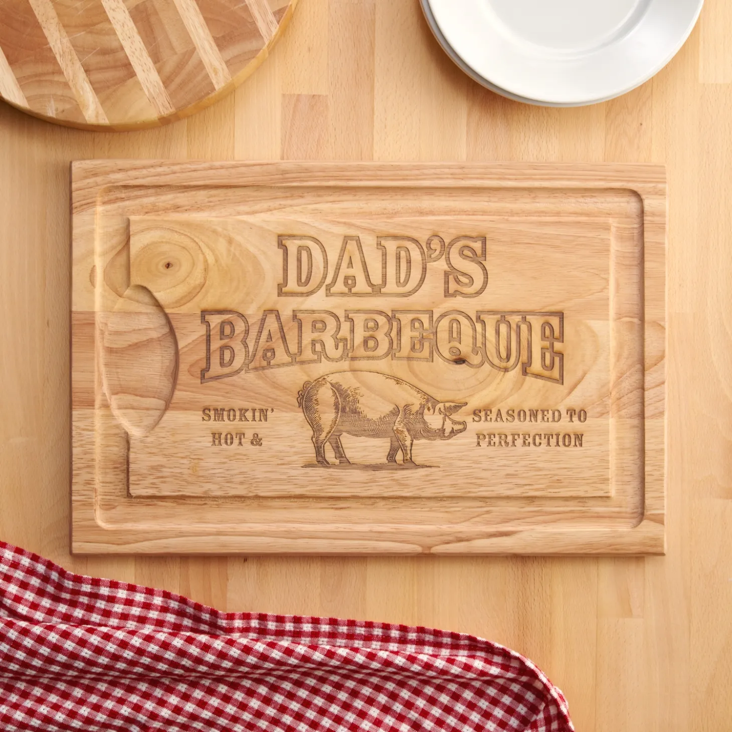 Smokin' Hot BBQ Maple Wood Cutting Board