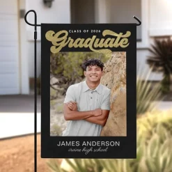 Snapshots of Success Graduation Photo Garden Flag