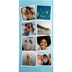 Snapshots Photo Collage Beach Towel