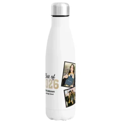 Snapshot Year Graduation Photo 17oz. Stainless Steel Water Bottle