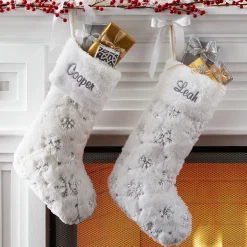 Snowflake Flurries Stocking