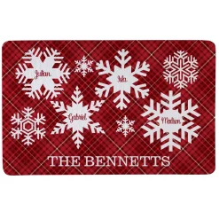 Snowflake Flurry Family Doormat