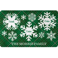 Snowflake Flurry Family Doormat